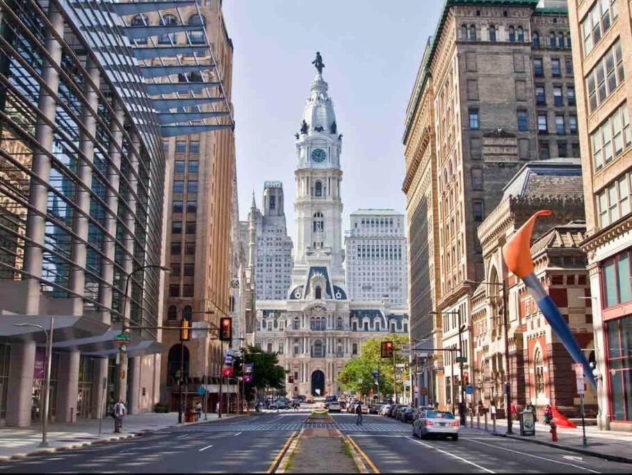 406 Luxury King Bed In Central City Of Philad Philadelphia Kültér fotó